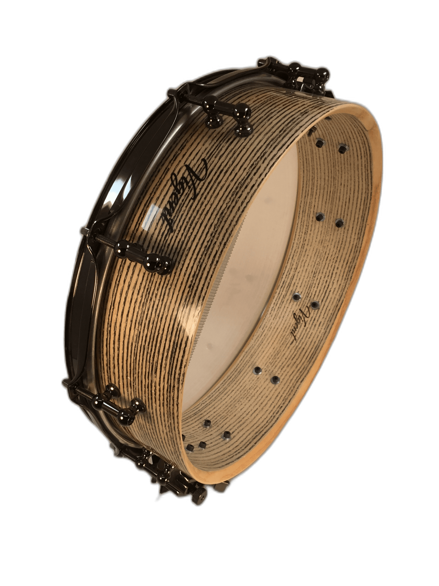 Vigent Drums 4x14 Cerused Ash Piccolo Snare - Vigent Drums