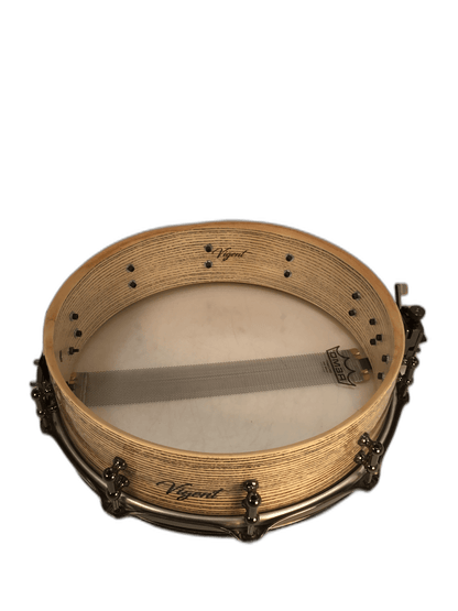 Vigent Drums 4x14 Cerused Ash Piccolo Snare - Vigent Drums