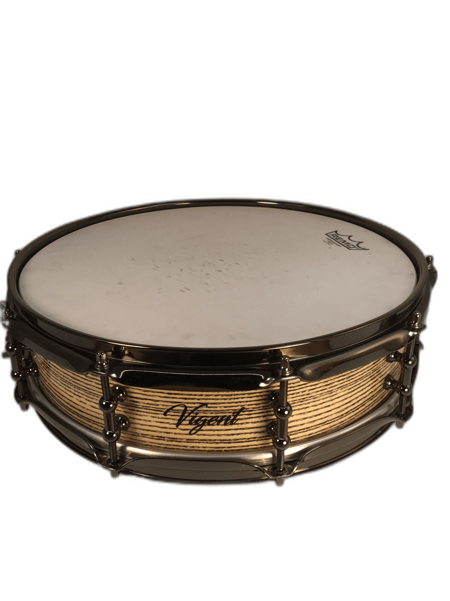 Vigent Drums 4x14 Cerused Ash Piccolo Snare - Vigent Drums