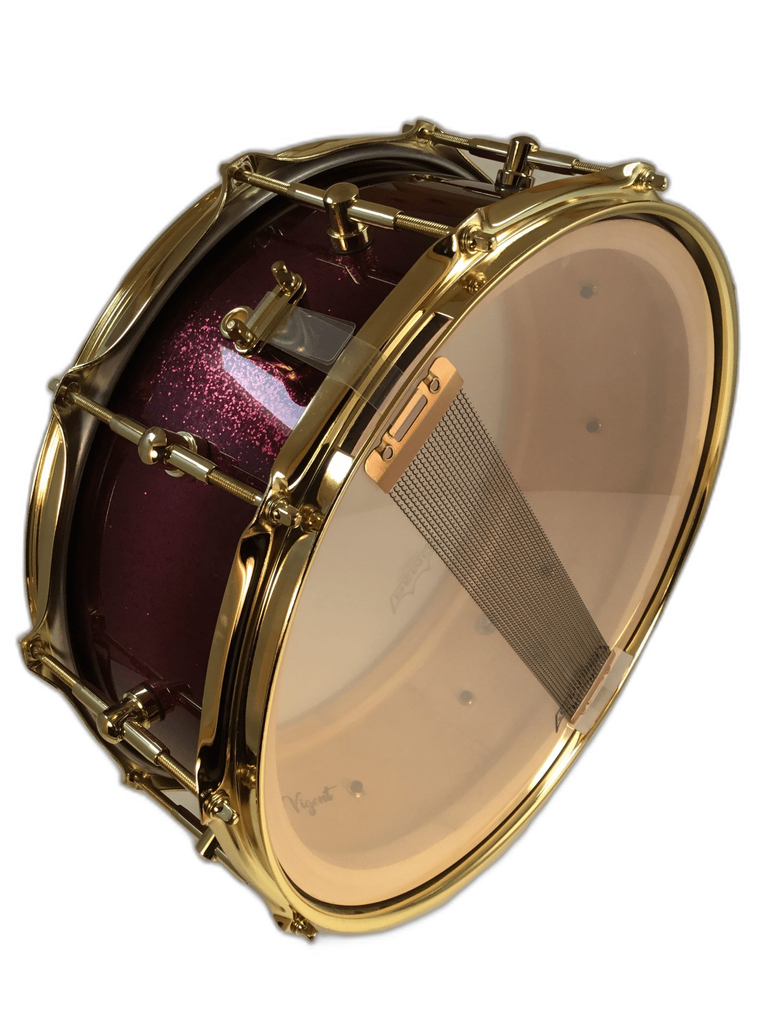 Vigent Drums 5.5x14 Purple Fade Maple Snare - Vigent Drums